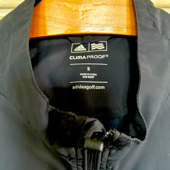 Adidas quarter-zip Climaproof golf pullover - Univ of Georgia Golf Black